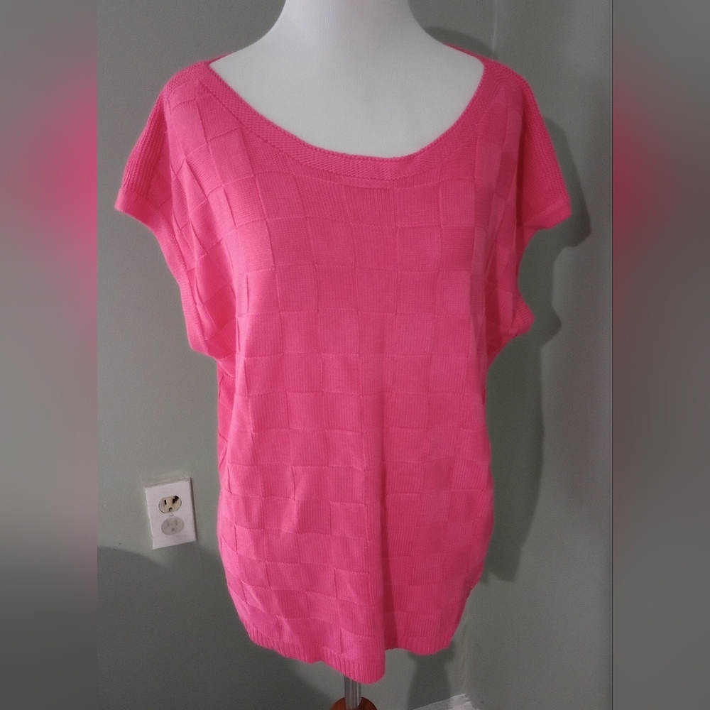 NWT Grace Karin Pink Off-Shoulder Knit Top M Medium